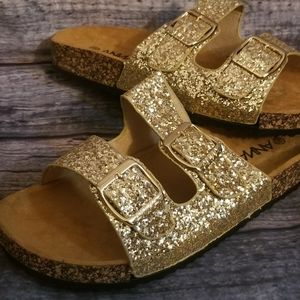 Anna Gold Sandals